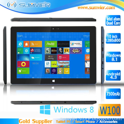 10.1" Windows Quad Core Tablet 2g+32g IPS Screen 1280X800pixels (W100)